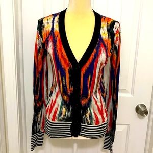 Iceberg Silk cardigan sweater small medium large Italian 90s 2000s
